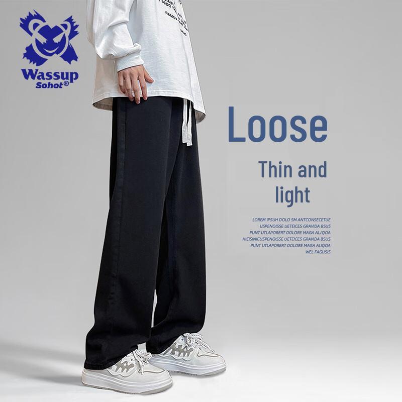 

Wassup Sohot Мужские прямые широкие джинсы свободного кроя 5XL