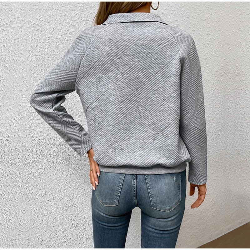 Осенне-зимние корейские модные свитера для женщин с длинным рукавом и воротником-поло — фото 5