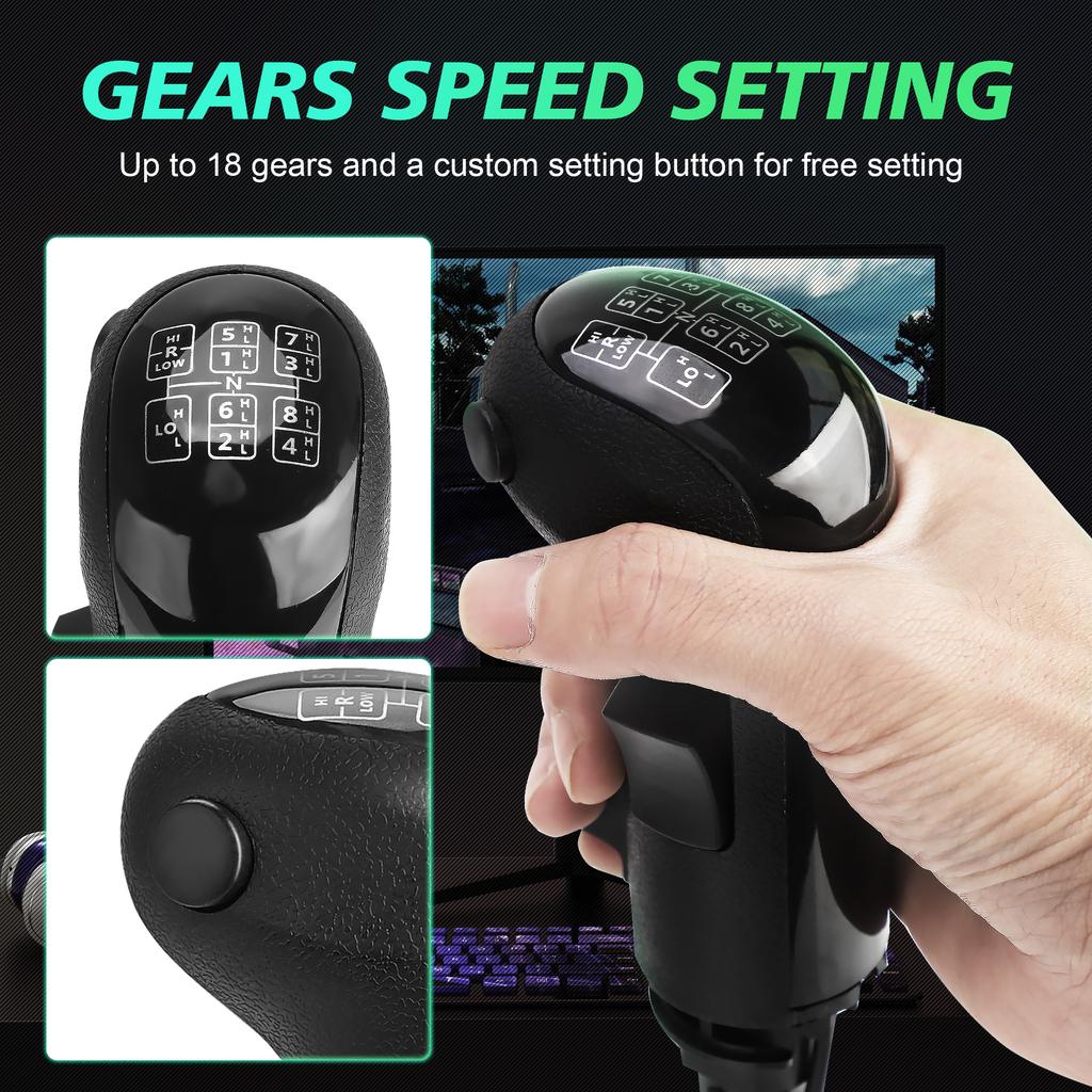 PC USB Shifter Knob For Logitech G29 G27 G25 G923 Thrustmaster TH8A High Low Gear Simulator PC USB Gearshift Knob For ATS ETS2