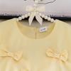 Girls' Fashionable Set Summer Children's Sweet Bow Sleeveless Top + Loose Shorts Two-piece Set