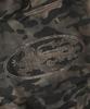 Badblood Curved Logo Sleeveless Zip-Up Hoodie - Dusty Green Camo