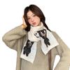 Korean knitted cartoon koala cashmere autumn and winter students thickened warm atmosphere koala versatile scarf scarf women