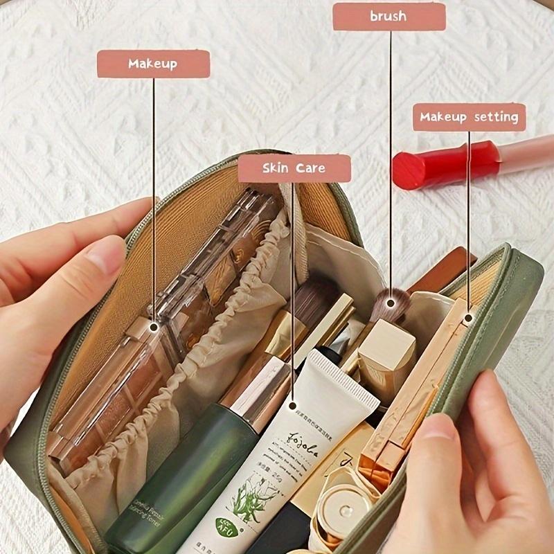 2025 Verbesserte Lippenstift-Make-up-Organizer-Tasche, Einfache Handtasche mit Reißverschluss, Geeignet für Reise-Outdoor-Aufbewahrung, Kompakt und praktisch, Essentiell