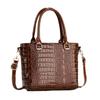 Stylish Pu Leather Crocodile Print Crossbody Bag For Women With Ample Storage Space