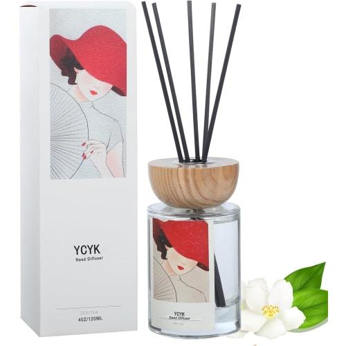 Jasmine Scented Room Diffuser, Fragrance Series, Room Air Freshener, 120ml, Perfect for Mother's Day, Birthdays, Anniversaries, Bedrooms, Living Rooms