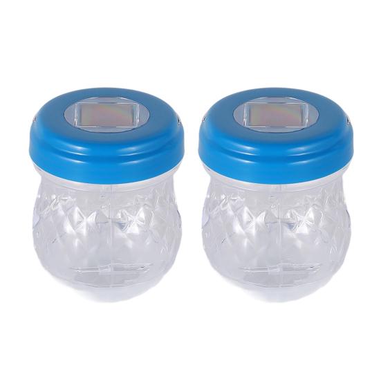 2/4Pcs Outdoor Hanging Wasp Trap Solar Powered Hornet Bee Catcher with UV LED Light Reusable Outside Garden Patio Yellow Jacket Trap Bottle