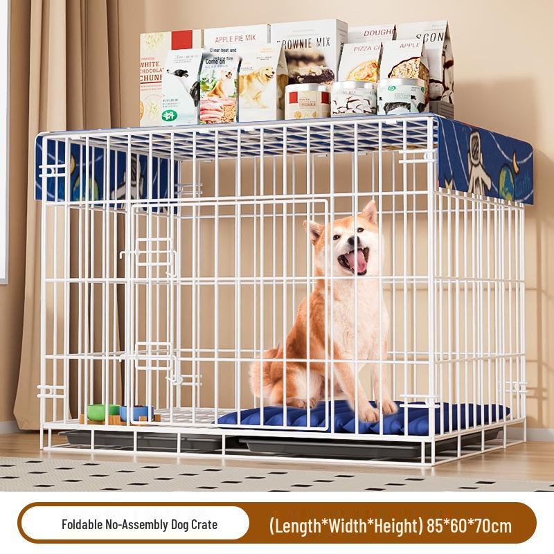 Indoor Pet Cage with Toilet for Small to Medium Dogs & Cats