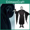 Scream Halloween Outfit Polyester Cloak Mask Cosplay Characters Enthusiasts
