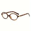 Retro Oval Fashion Glasses with Anti-Glare Lenses - Chic Small Frame Ideal for Party Wear & Travel Glasses Accessories
