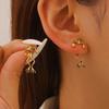 Cute Enamel Frog Punk Crative Earrings for Women Gothic Fun Animal Piercing Earrings Party Fashion Vintage Retro Jewelry Gifts
