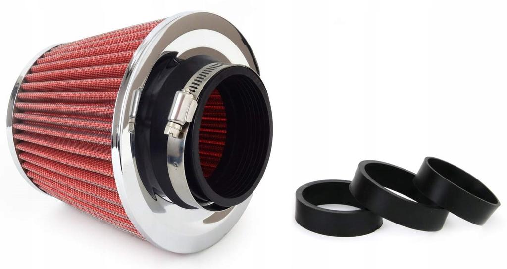 Sport Air Filter Cone Chrome+3Adapters