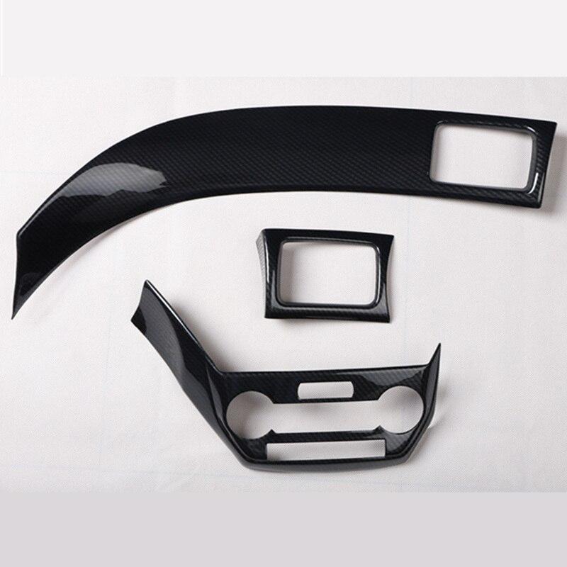 For Subaru Forester 2008-2012 LHD RHD Car Styling Carbon Fiber Central Console Dashboard AC Air Vent Frame Cover