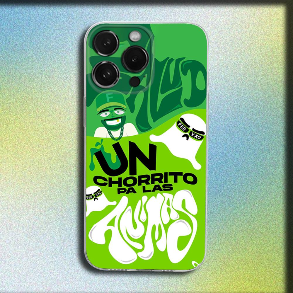 

Singer F-Feid Ferxxo SIXDO Phone Case For iPhone 16,15,14,13,12,11 Plus,Pro,Max,XR,XS,X,Plus,SE,Mini Transparent Soft Cover iPhone16se4
