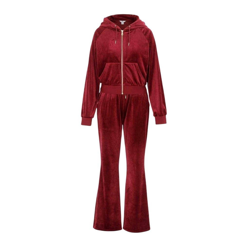 Miso Womens/Ladies Velour Raglan Long-Sleeved Tracksuit Set