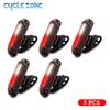 5 PCS LED Bike Tail Light USB Rechargeable Helmet Bike Rear Lights Easy for Install Safety MTB Bike Cycling Lamp 7