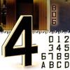 12V Power Illuminated House Number Sign 0-9 A-B Home Wall Decor LED Address Sign  House