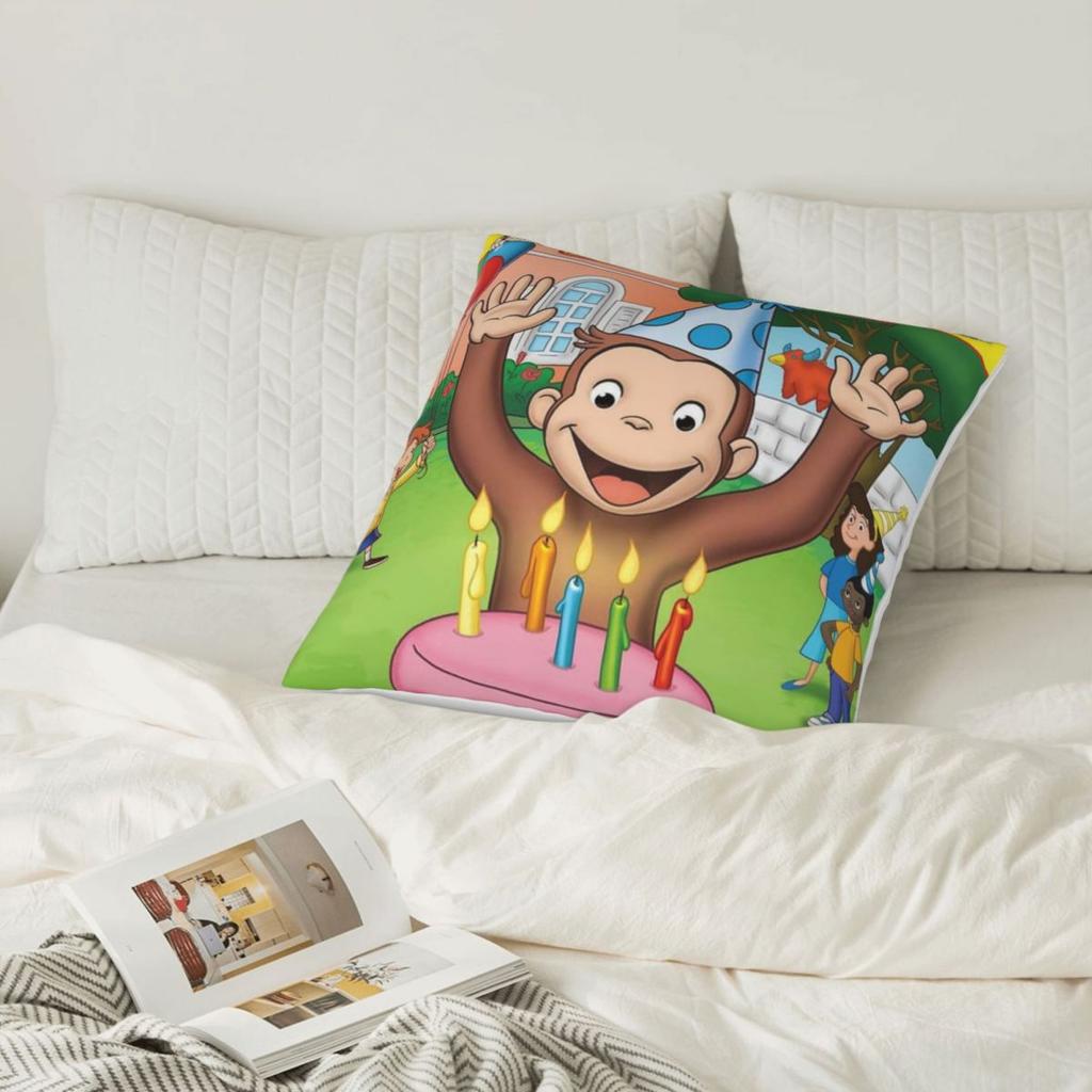 Curious George 000724 Decoration Home Decoration Home Decor Items Dakimakura Pillow Case Pillow Cover