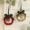 Handmade Christmas Bells Wreath Iron Xmas Tree Hanging Bells  Wedding Supplies