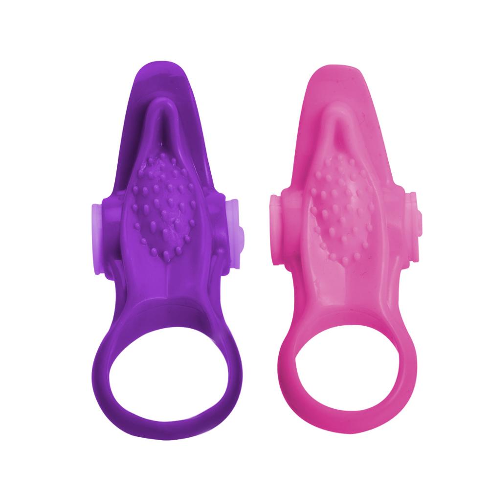 Longer-lasting Ring Sex Vibrator Stronger Erection Tingling Additional Stimulation Finger Rings Bullet Vibrating Love