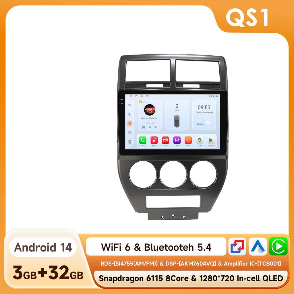 2007-2009 Jeep Compass Android GPS Navigator with Large Screen