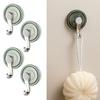 Functional Suction Cup Hooks Bathroom Towel Hangers Sturdy No Drill Installation For Wet Area Home Storage