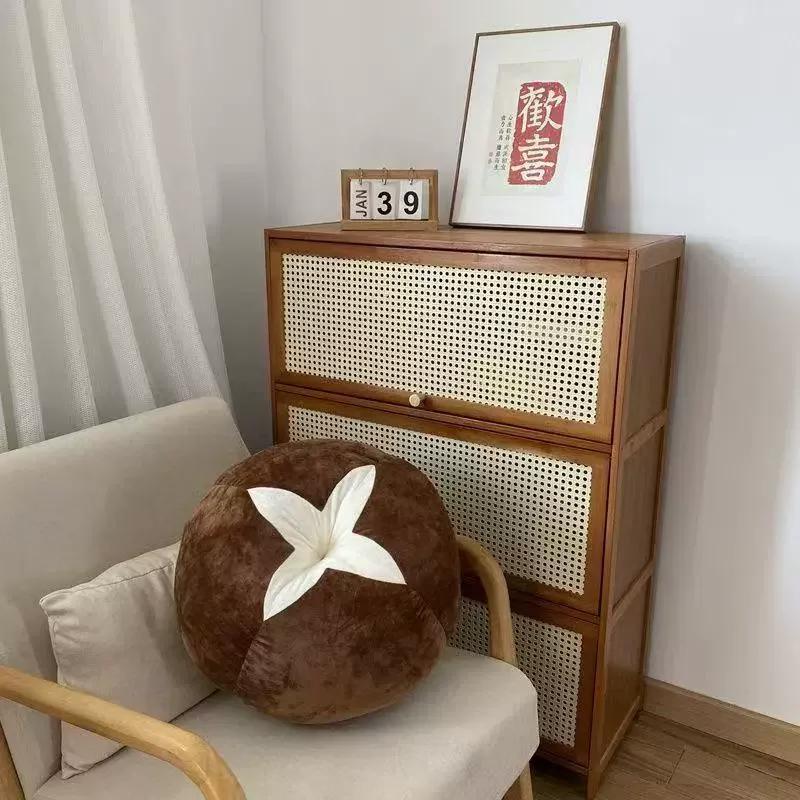 

Non-Toxic Latest Sofa Bay Window Cushion Bedroom Room Decoration Ins Style Cute Little Ornaments Mushroom Tomato Cushion Pillow