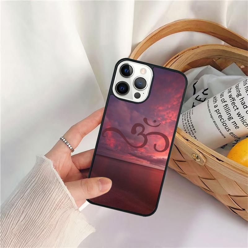 Aum om Namaste Symbol Zen Yoga Phone Case For iPhone 17 Air 16 15 14 11 12 13 Pro  MAX Plus coque Cover Shell