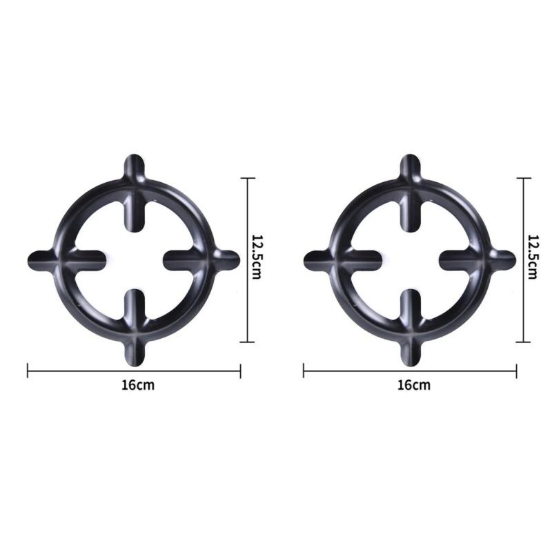 1pc/2pc Cast Iron Gas Stove Ring Pot Reducer Grates Cooker Plate Coffee Moka Pot Stand Durable Heat Resistant Cooktop Shelf