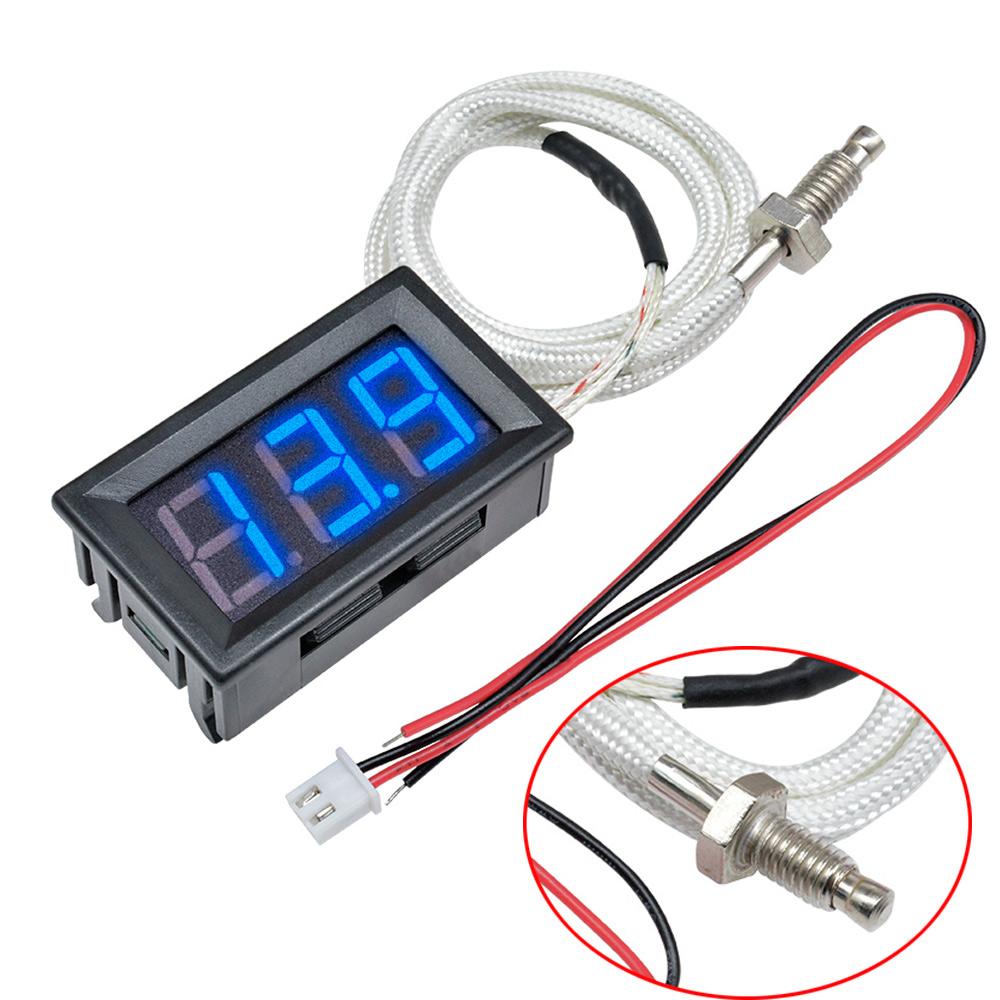 XH-B310 Digital Tube LED Display Thermometer 12V Temperature Meter K-type M6 Thermocouple Tester -30-800℃ Thermistor Senor Probe