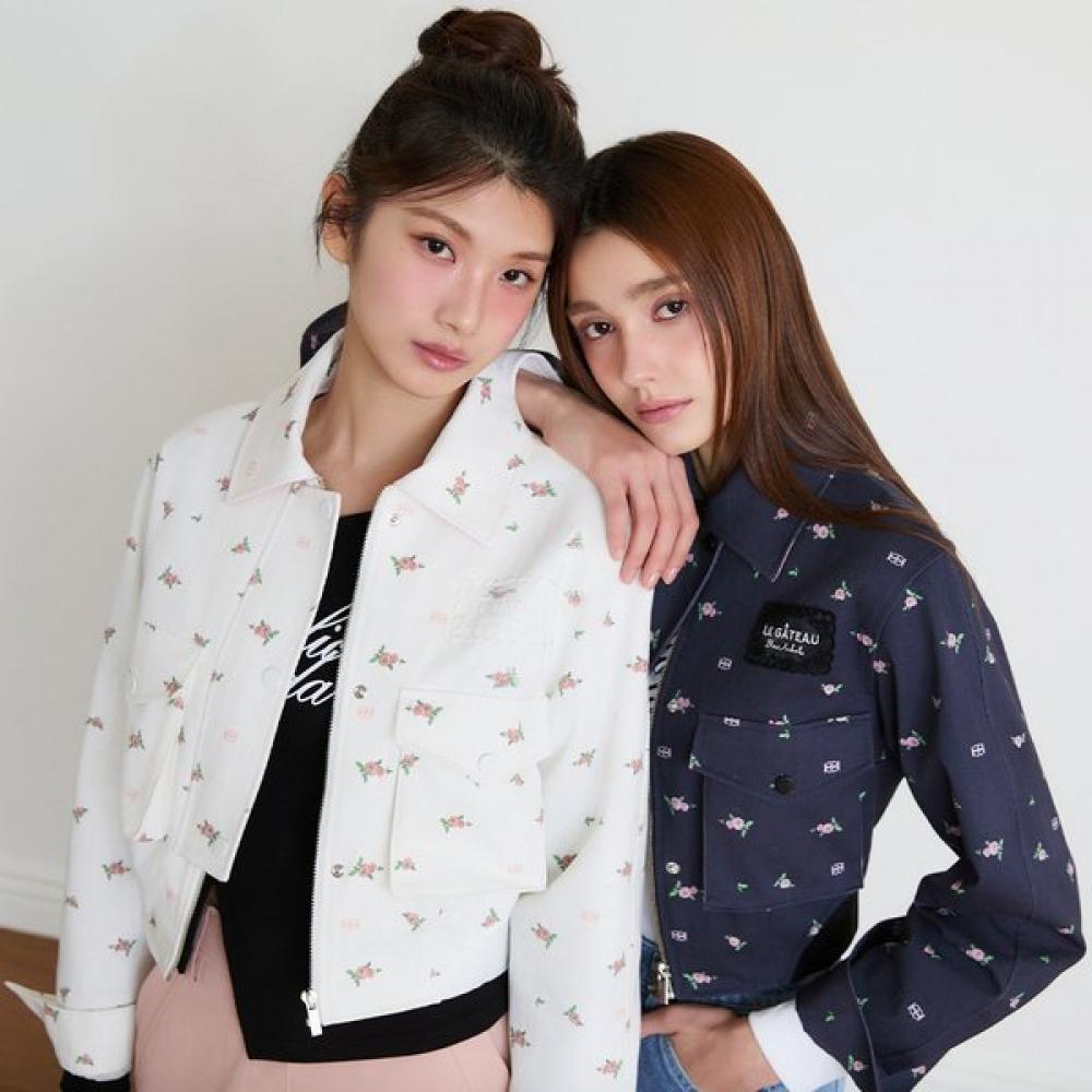 Egoist Floral Crop Work Jacket Es2ojk02 