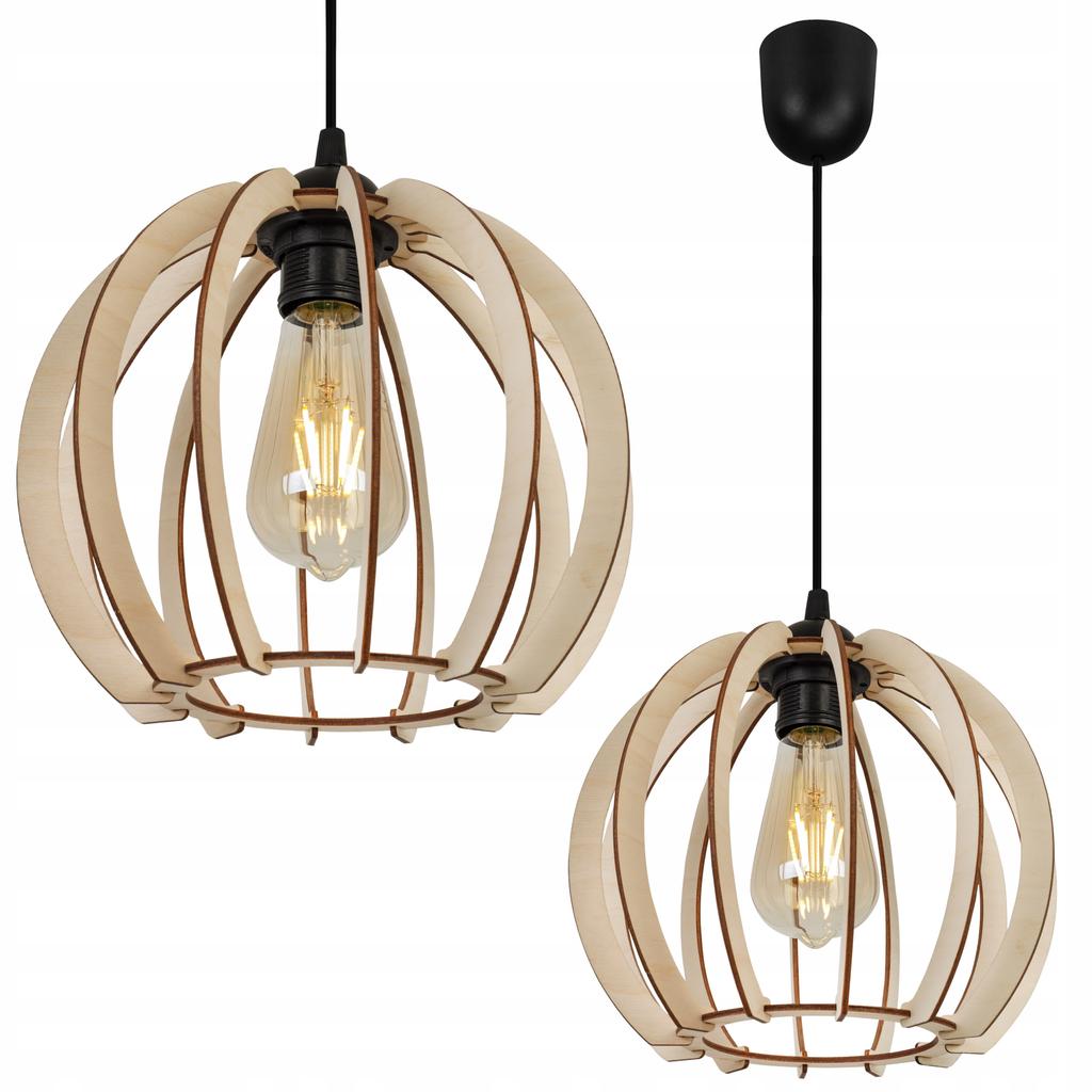 MODERN WOODEN LED CEILING HANGING LAMP