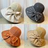 Accommodate Bow Can Sun Block Hat Spring Summer Outdoor Womens Fisherman Hat