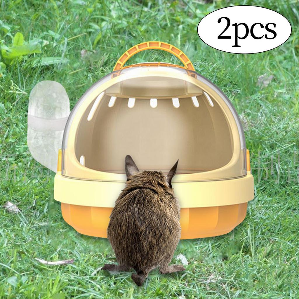 2 sztuki Klatka transportowa dla chomika Klatka Wybieg dla zwierząt z bidonem Duża Torba transportowa dla małych zwierząt dla