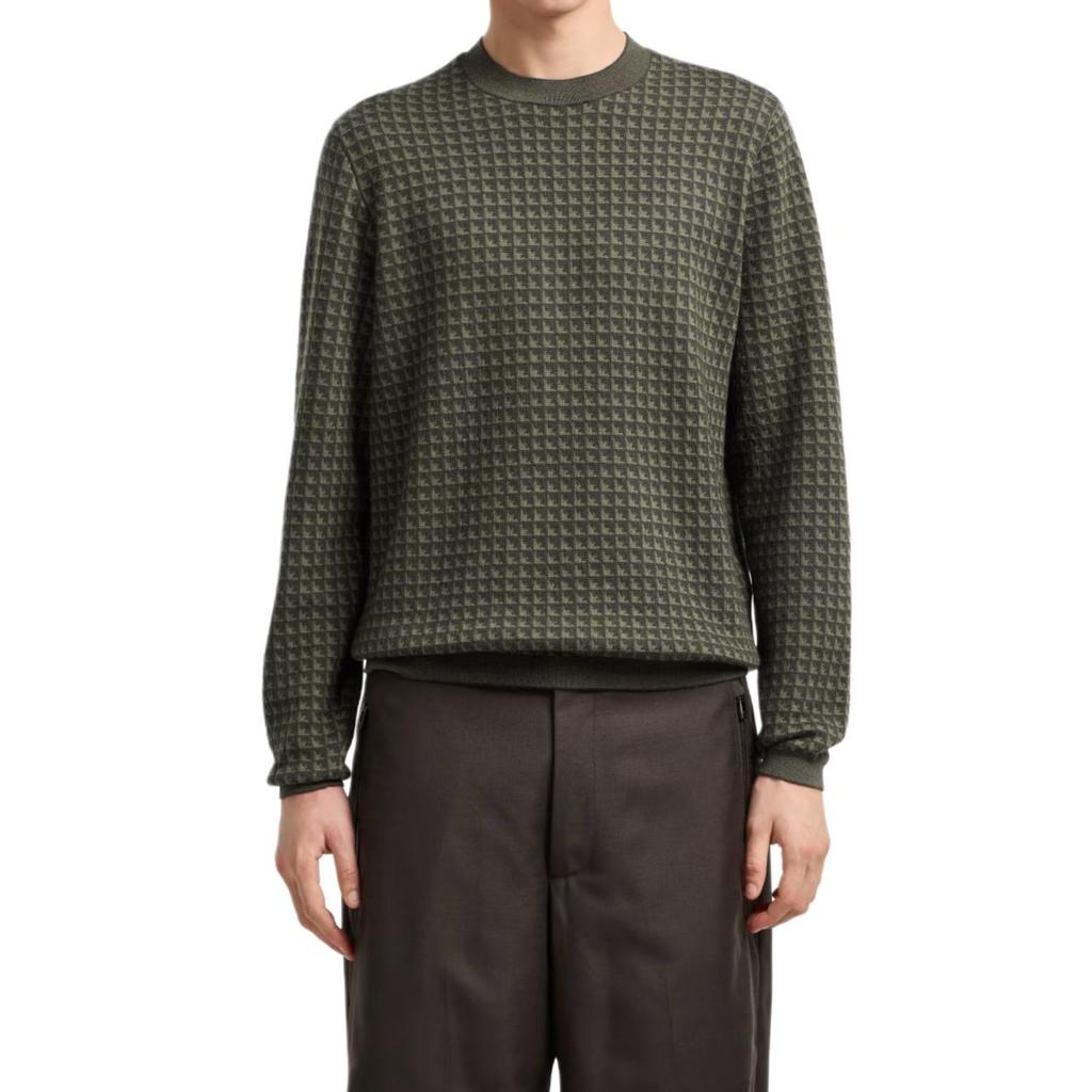 EMPORIO ARMANI Houndstooth Crewneck Jumper EM001989-AF14199-F8047
