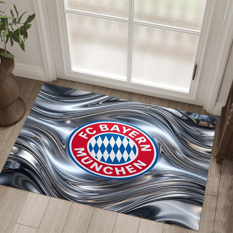 Bayern Munich Design Crystal Velvet Carpet Cozy Non?Slip Printed Rug For Bedroom Living Room Entrance