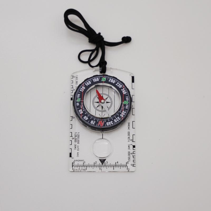 1 Pc Outdoor Field Multi-functional Compass Compass Compass Map Ruler Has A Variety of Colors