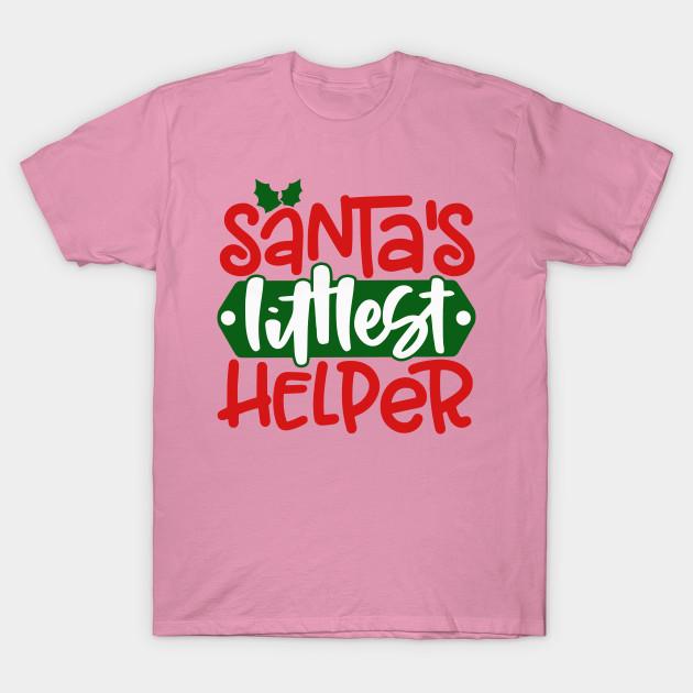 T Shirt Women Santas Little Helper Christmas Harajuku Print Kawaii Tshirt Summer Short Sleeve Female T-Shirt Top Tee