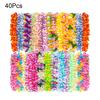 Hawaiian Leis Bulk Colorful Faux Flower Necklace Leis Tropical Theme Party Favors for Adults Hawaii Summer Beach Luau Party Birthday Party Supplies