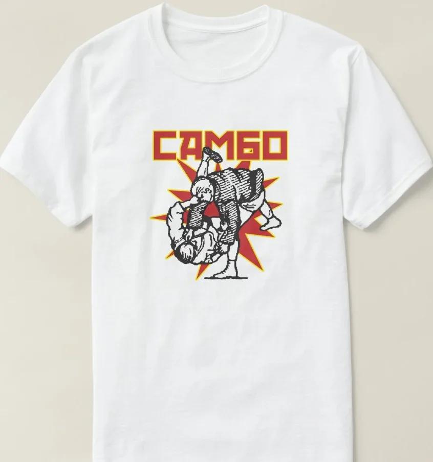 2025 Summer Russian Style Best Fights SAMBO MMA Training T-shirt Loose Top Size Short Sleeve 100% Cotton Casual T-shirt