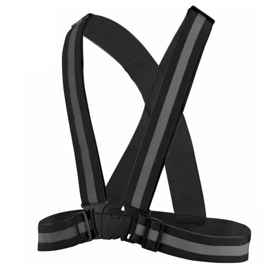 Adjustable Safety Reflective Vest Straps Jacket Night Running Cycling Sport Gear