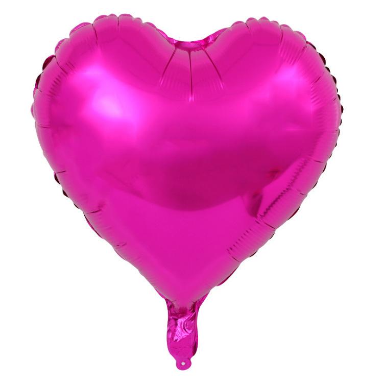 10inch Five-pointed Star Heart Foil Balloons White Black Pentagram  Balloon Kids Toy Wedding Birthday Party Decoration