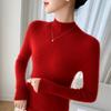 Women's Slim-Fit Ribbed Cashmere Turtleneck Sweater - 100% Pure Cashmere