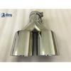 Universal Dual Stainless Steel Exhaust Pipe Muffler Car Accessory Modification Double Skew Steel Automobile Part