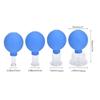 4 Stück Anti-Cellulite-Saugnapf Ventosa Silikon Ball Gläser Glas Vakuum Schröpfen Set Dosen Körper Gesicht Massagegerät Drop Shipping