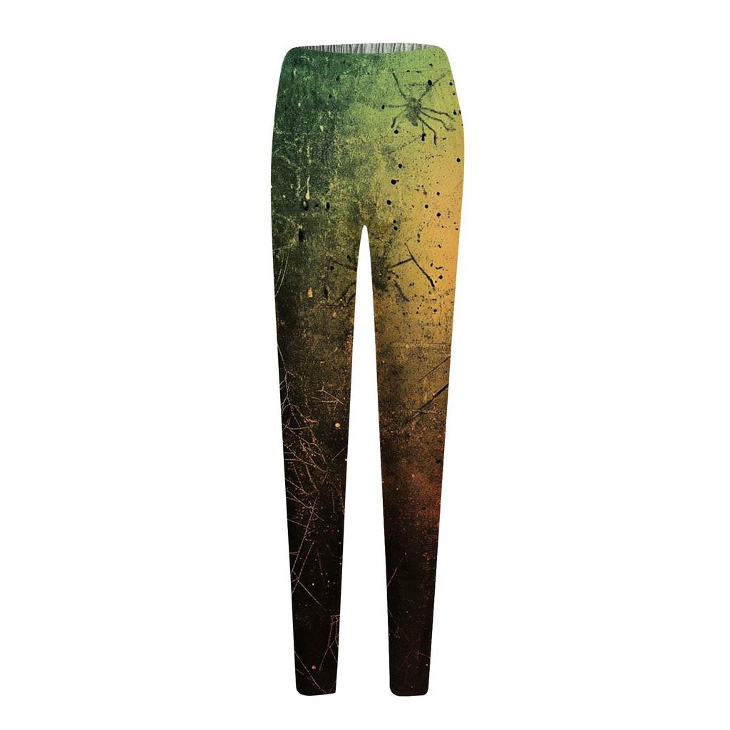 Women's Pants Halloween Printed Stretchy Soft Bottoms Casual Home Sleeping Pants