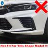 ABS Front Rear Fog Lights Rearview Mirror Rain Eyebrow Cover Trim For Honda Civic 11th   2024 Carbon Fiber Accessories