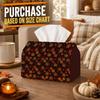 1pc Gothic Autumn Forest Fall Tissue Box with Maple Leaf Foliage-Decoration Napkin Storage Organizer for Kitchen,Car,Elegant Decorative Box,Purpose Fo