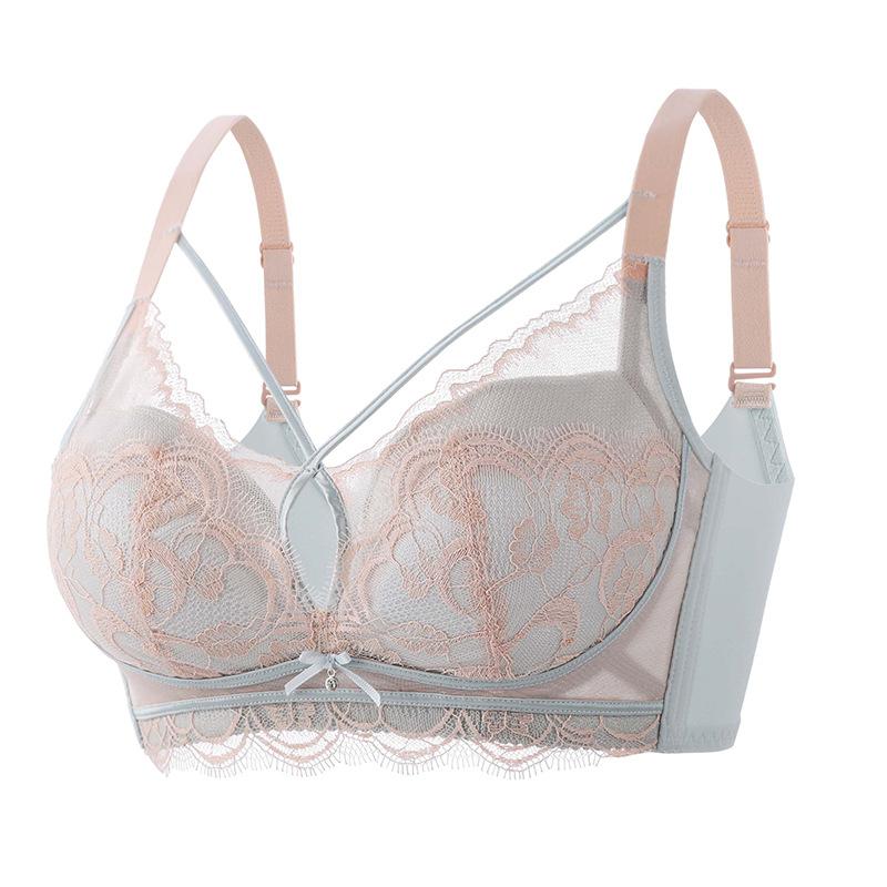 Gather Bra for Women Adjustable Accessory Breast Anti Sagging Bra Sexy Lace Bra