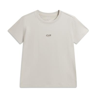 Quick-Dry Cool Round Neck Logo T-Shirt Women Tops ATSW360-2
