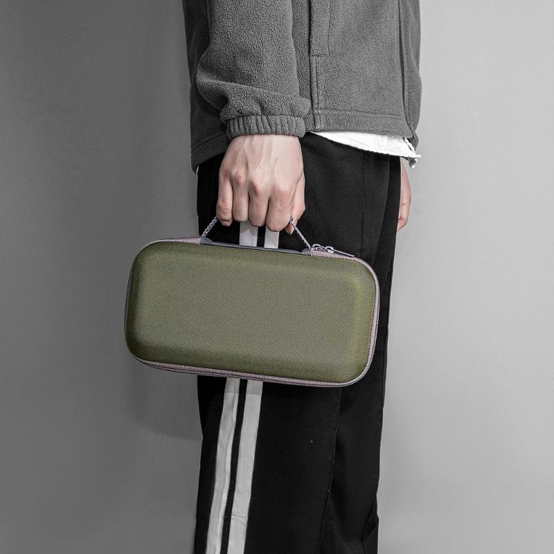 Tragbare Mikrofon-Tragetasche EVA-Schale mit weicher stoßfester Auskleidung Verstellbarer Teiler für Reisen und Auftritte